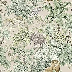 Safari green wallpaper for sale  Delivered anywhere in UK