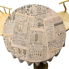 Round tablecloth newspaper for sale  Delivered anywhere in UK