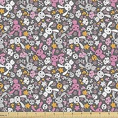 Ambesonne cartoon fabric for sale  Delivered anywhere in USA 