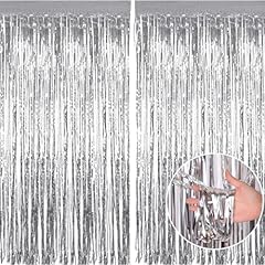 Tinsel curtain 2pcs for sale  Delivered anywhere in UK
