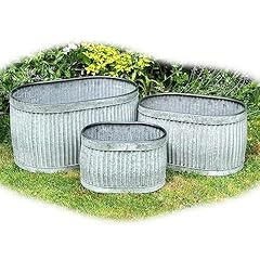 Oval galvanised tub for sale  Delivered anywhere in UK