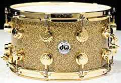 DW Collector's Series Snare Drum - 8 x 14 inch - Gold for sale  Delivered anywhere in USA 