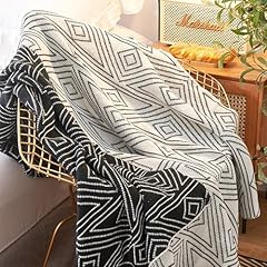 Black white throw for sale  Delivered anywhere in USA 