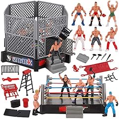 Liberty Imports 32-Piece Mini Wrestling Playset with, used for sale  Delivered anywhere in USA 
