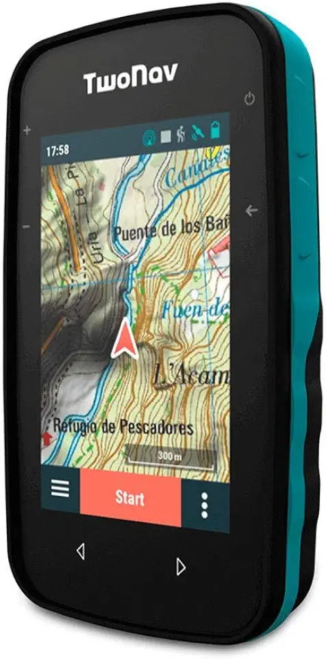 TwoNav - GPS Cross - Multisport Fahrrad MTB Radfahren Wandern Trekking/Kompakt und Leicht/Bildschirm 3,2" / Autonomie 20 h/Speicher 32 GB/Topografische Karte enthalten, gebruikt tweedehands  