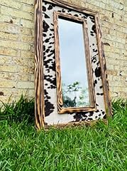 Framed cowhide mirror for sale  Delivered anywhere in USA 