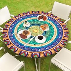 Round tablecloth fitted for sale  Delivered anywhere in USA 