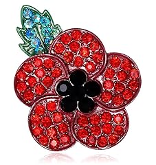 Red poppy brooch for sale  Delivered anywhere in UK