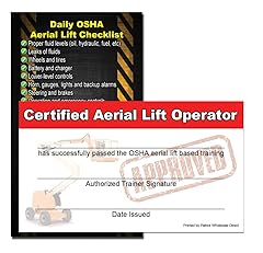 Aerial lift operator for sale  Delivered anywhere in USA 
