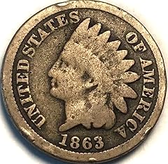 1863 indian head for sale  Delivered anywhere in USA 