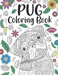 Pug coloring book for sale  Delivered anywhere in USA 