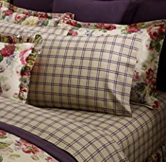Used, Ralph Lauren Surrey Garden Tattersall Flat King Sheet for sale  Delivered anywhere in USA 