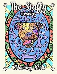 Staffy rescue colouring for sale  Delivered anywhere in UK