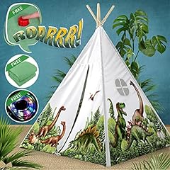 Dinosaur teepee tent for sale  Delivered anywhere in Ireland