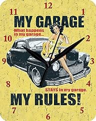Wanduhr garage rules gebraucht kaufen  Wird an jeden Ort in Deutschland