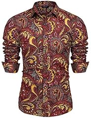 Coofandy men paisley for sale  Delivered anywhere in UK