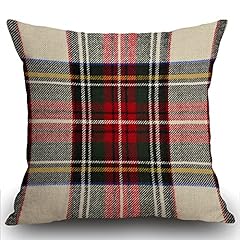 Smooffly plaid cushion for sale  Delivered anywhere in UK