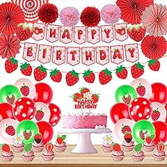 Strawberry birthday party for sale  Delivered anywhere in USA 