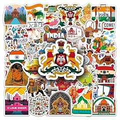 India stickers 50pcs for sale  Delivered anywhere in USA 