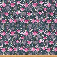 Flamingos fabric yard for sale  Delivered anywhere in UK