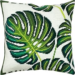 Monstera leaves. needlepoint for sale  Delivered anywhere in USA 
