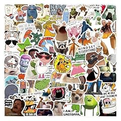 100 adesivi divertenti usato  Spedito ovunque in Italia 