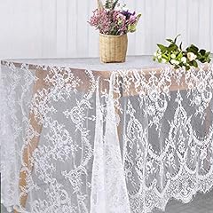 White lace tablecloth for sale  Delivered anywhere in USA 