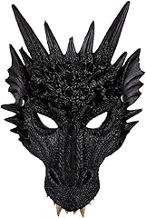 Maschera drago costume usato  Spedito ovunque in Italia 