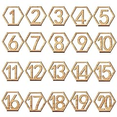 Wooden table numbers for sale  Delivered anywhere in Ireland