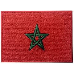 Drapeau maroc brodé d'occasion  Livré partout en France