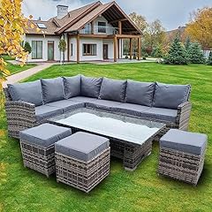 Seater rattan garden for sale  Delivered anywhere in UK