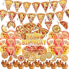 Pizza party decorazioni usato  Spedito ovunque in Italia 