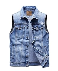 Men denim gilets for sale  Delivered anywhere in UK