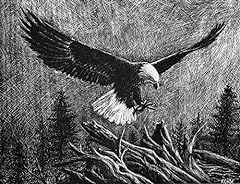Lithograph print eagle for sale  Delivered anywhere in USA 