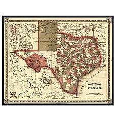 Vintage texas map for sale  Delivered anywhere in USA 