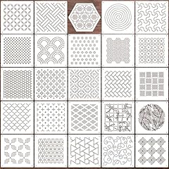 Sashiko stencil geometric for sale  Delivered anywhere in USA 
