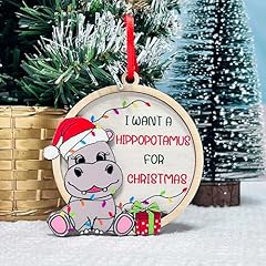 Cute hippo christmas for sale  Delivered anywhere in USA 