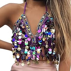 Sequin halter top for sale  Delivered anywhere in UK