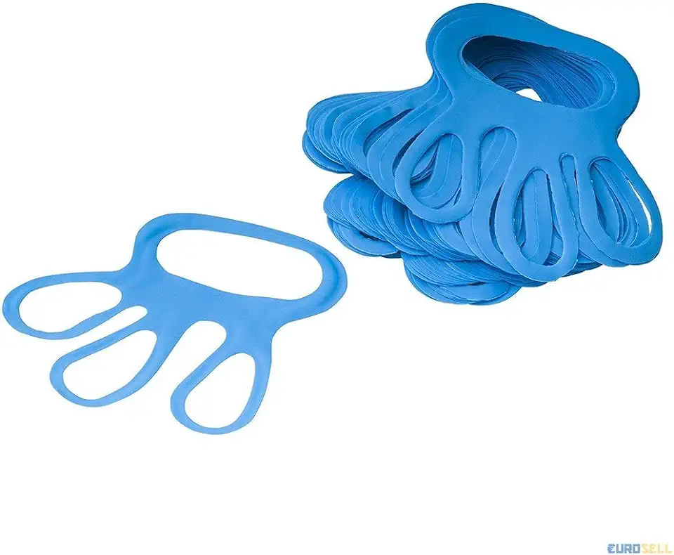 TronicXL 2 stuks professionele vingerringen Fingerfix handschoenspanners blauw steekbeschermende handschoen handschoenspanner handschoen aantrekhulp aantrekker slagerij accessoires slager kok uitrusting tweedehands  