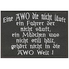 Aufnäher awo läuft gebraucht kaufen  Wird an jeden Ort in Deutschland