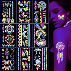 Neon temporary tattoo for sale  Delivered anywhere in UK