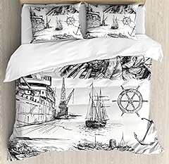 Ambesonne nautical duvet for sale  Delivered anywhere in USA 