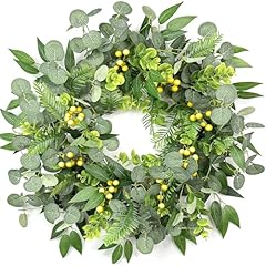 Lighted eucalyptus wreath for sale  Delivered anywhere in USA 
