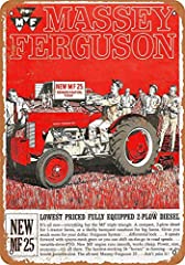 Occasion, mefoll Plaque en métal 8 x 12 cm Motif tracteurs Massey-Ferguson d'occasion  Livré partout en France