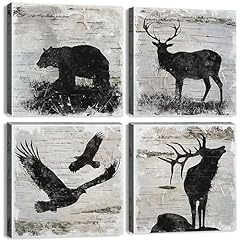 Rustic wildlife canvas for sale  Delivered anywhere in USA 