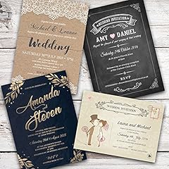 Personalised wedding invitatio for sale  Delivered anywhere in UK