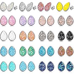 Pairs druzy stud for sale  Delivered anywhere in USA 