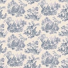 Toile jouy navy for sale  Delivered anywhere in UK