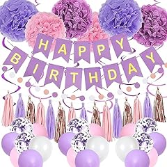 Purple pink birthday for sale  Delivered anywhere in USA 
