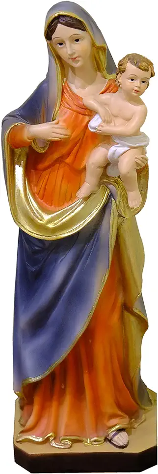 Kaltner Präsente Cadeau-idee - deco heiligenbeeld moeder van God Maria Madonna met Jezus kind (hoogte 30,5 cm) tweedehands  